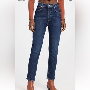 AGOLDE high rise straight jeans